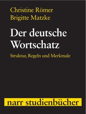 cover image of Der deutsche Wortschatz